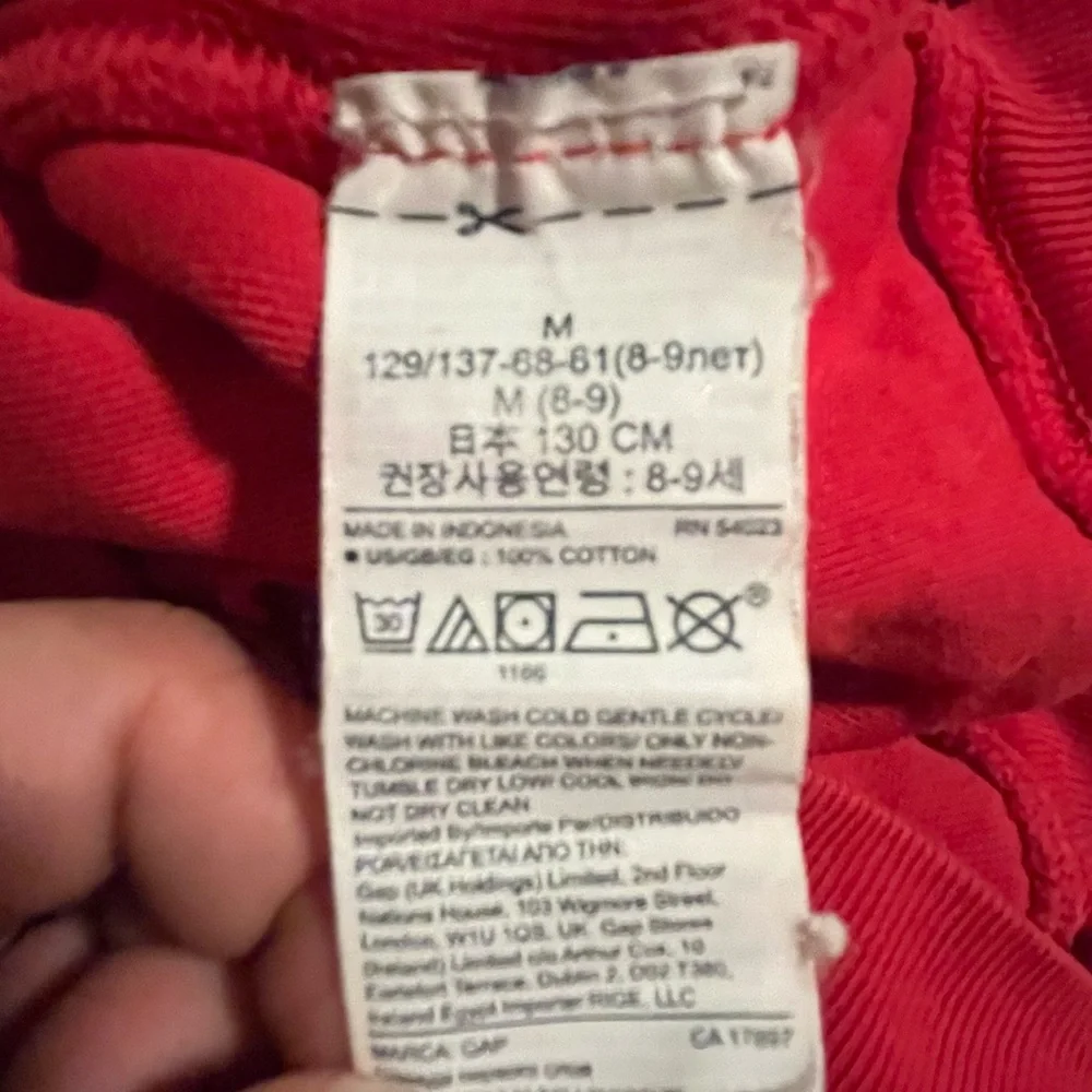 YZY Gap Yeezy Double Layer Hoodie Youth Size Medium Red Unisex Kids Kanye West